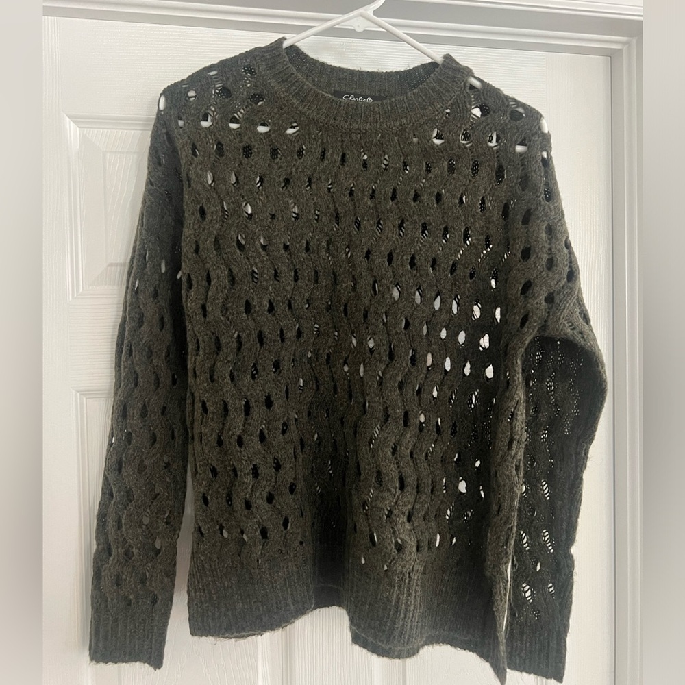 Charlie B Green sweater